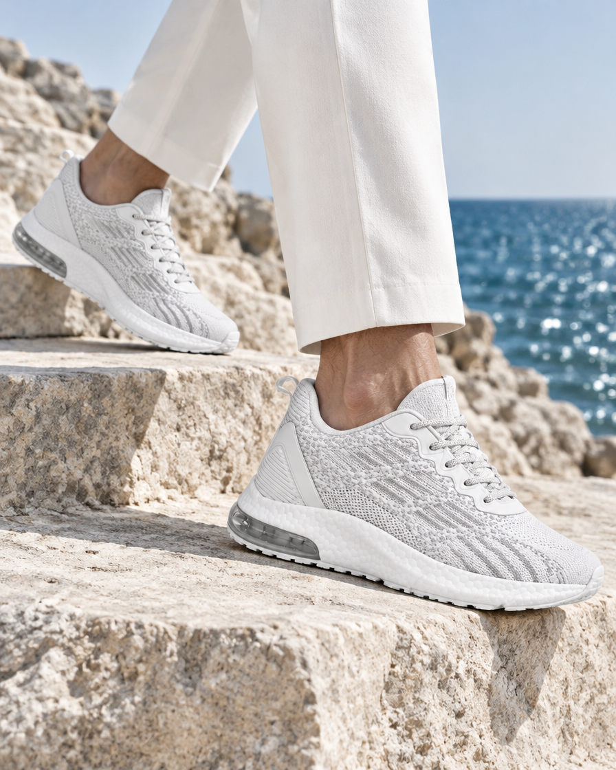 Asolo height increasing sneakers, close up