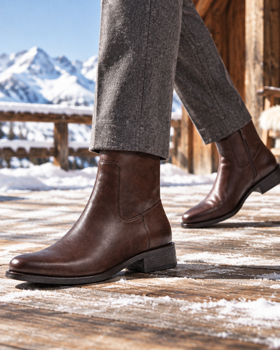 Cadore height increasing boots, close up