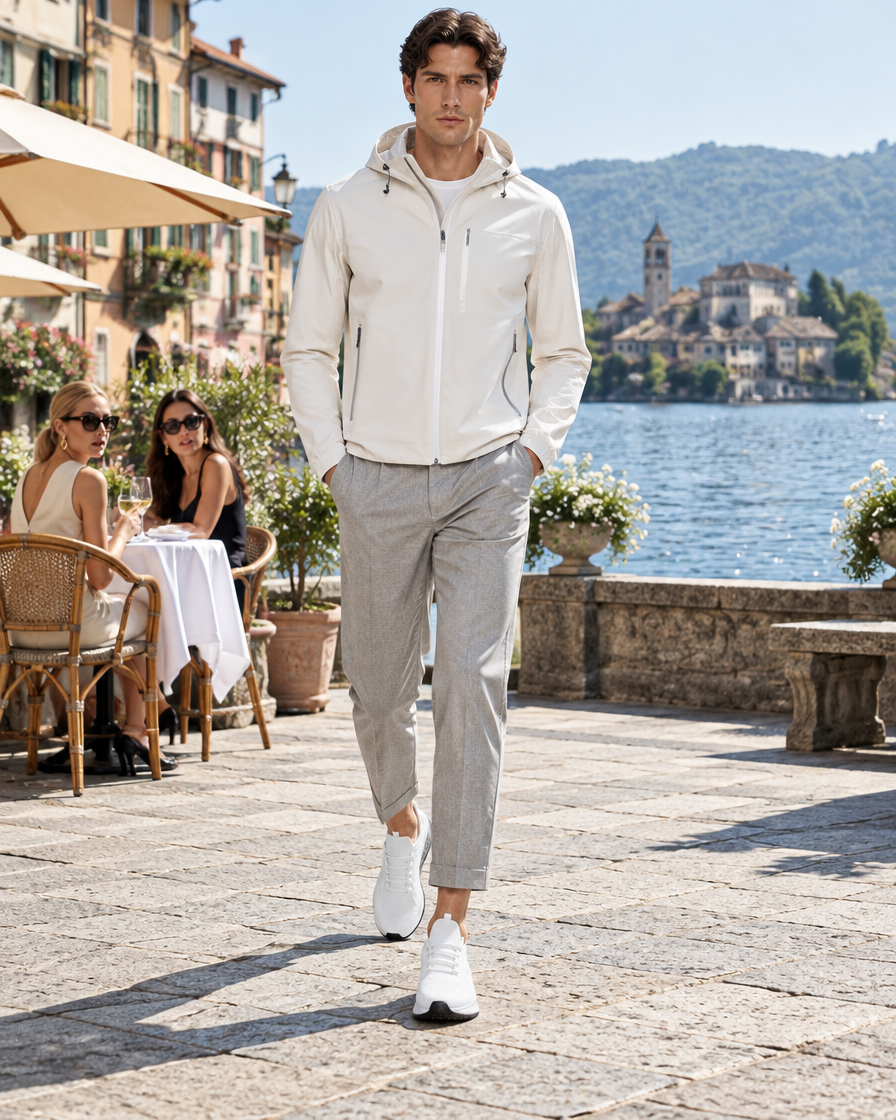 Orta height increasing sneakers, worn by a man