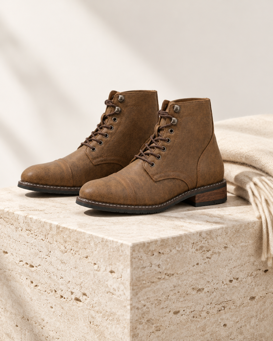 Ortisei height increasing boots, still life