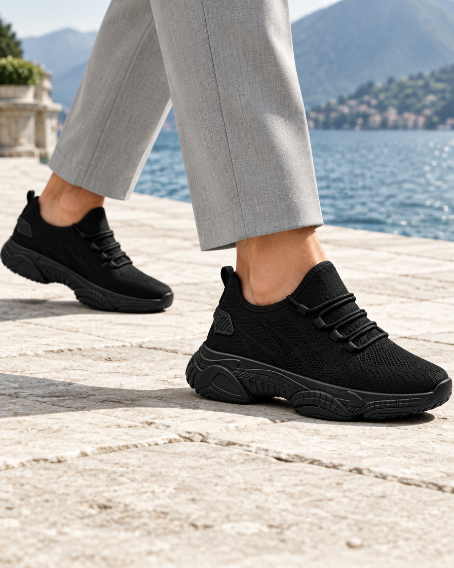Iseo height increasing sneakers, close up
