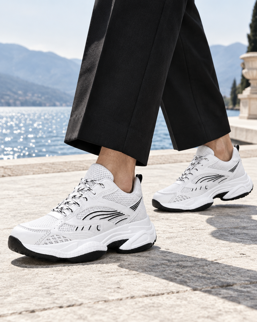 Varese height increasing runners, close up