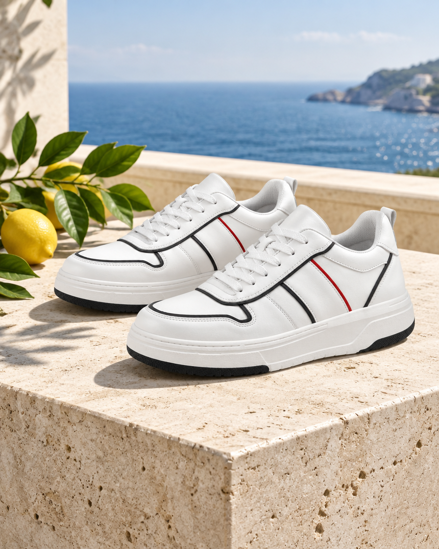 Cefalu height increasing sneakers, still life