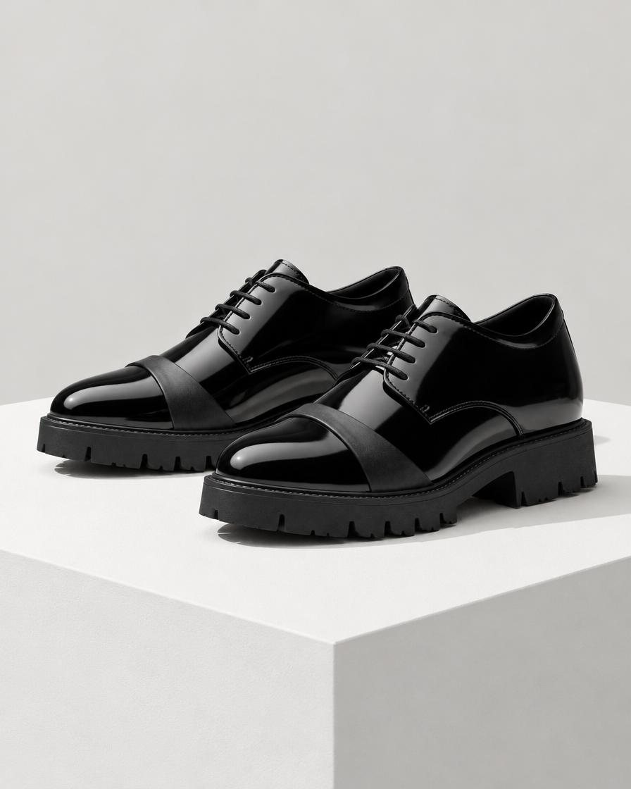 Treviso height increasing dress shoes, still life