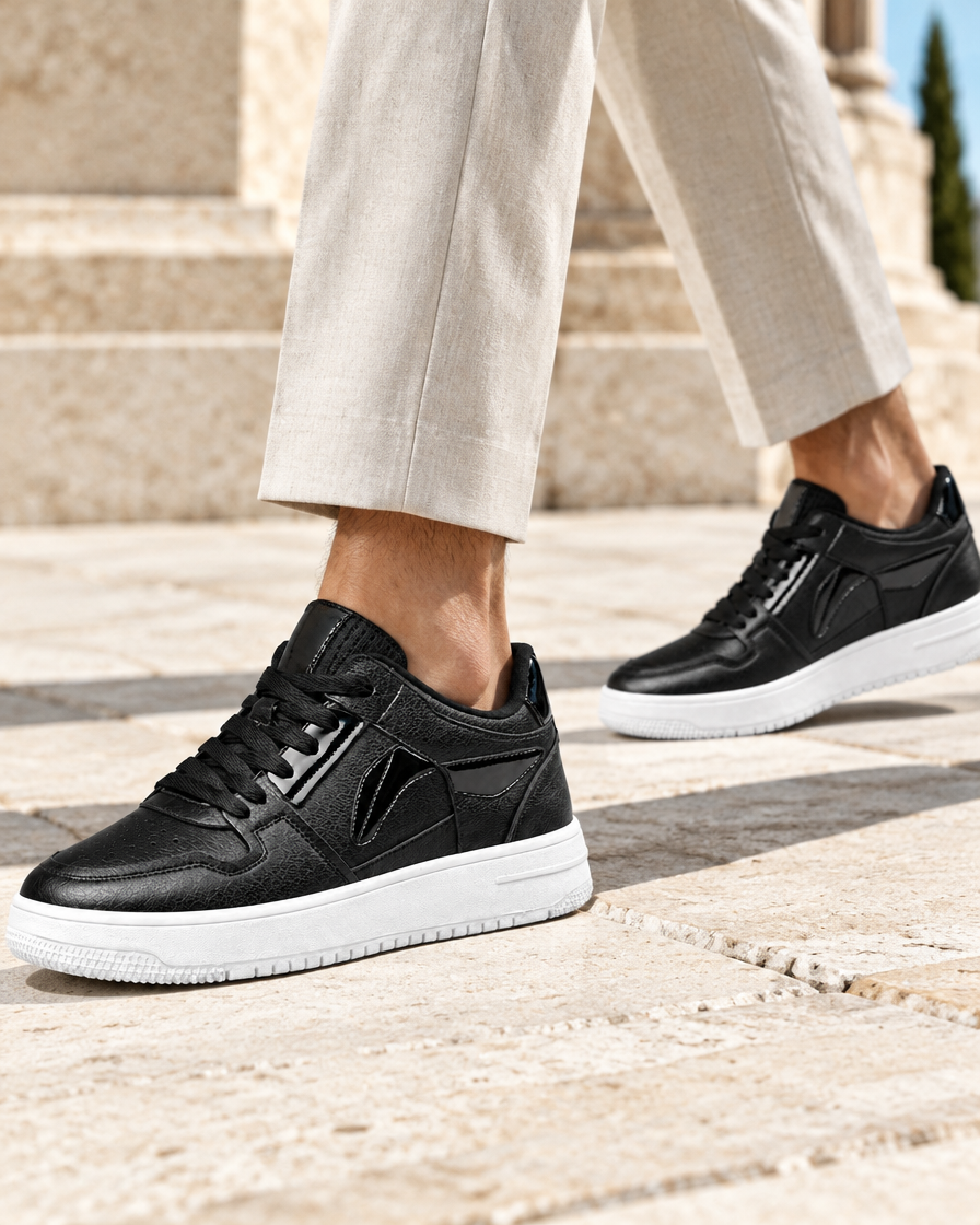 Siracusa height increasing sneakers, close up