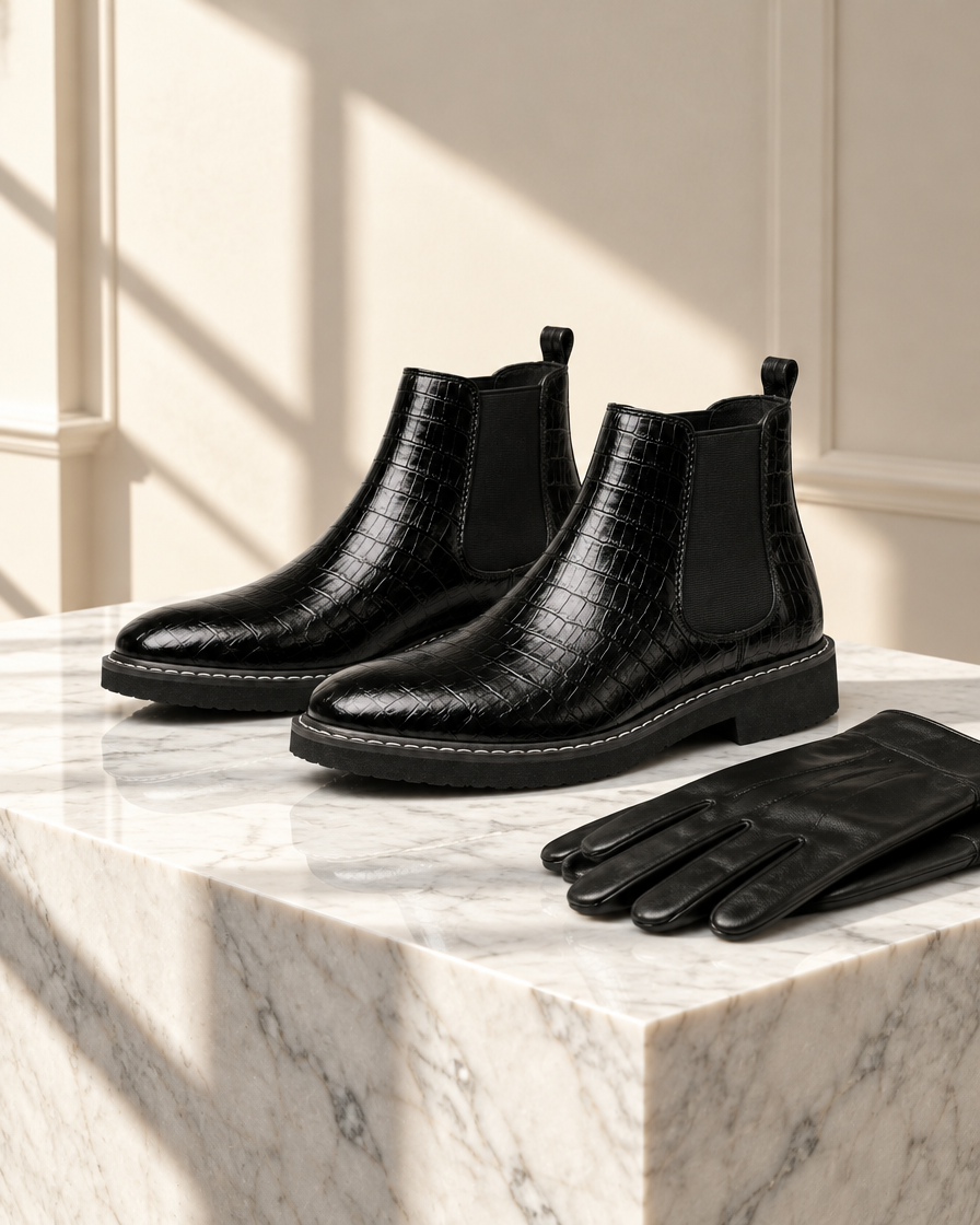 Majella height increasing boots, still life