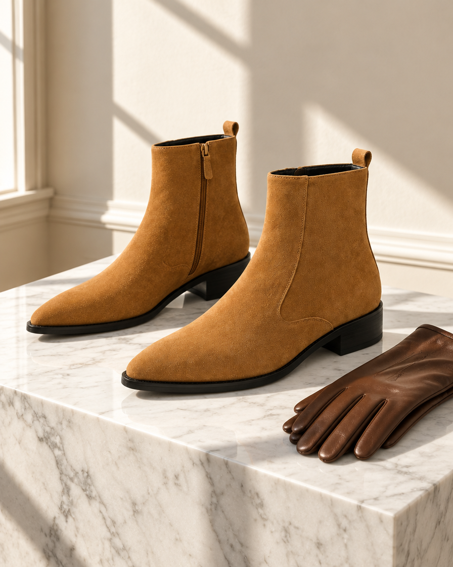 Beatrice height increasing women’s boots, still life
