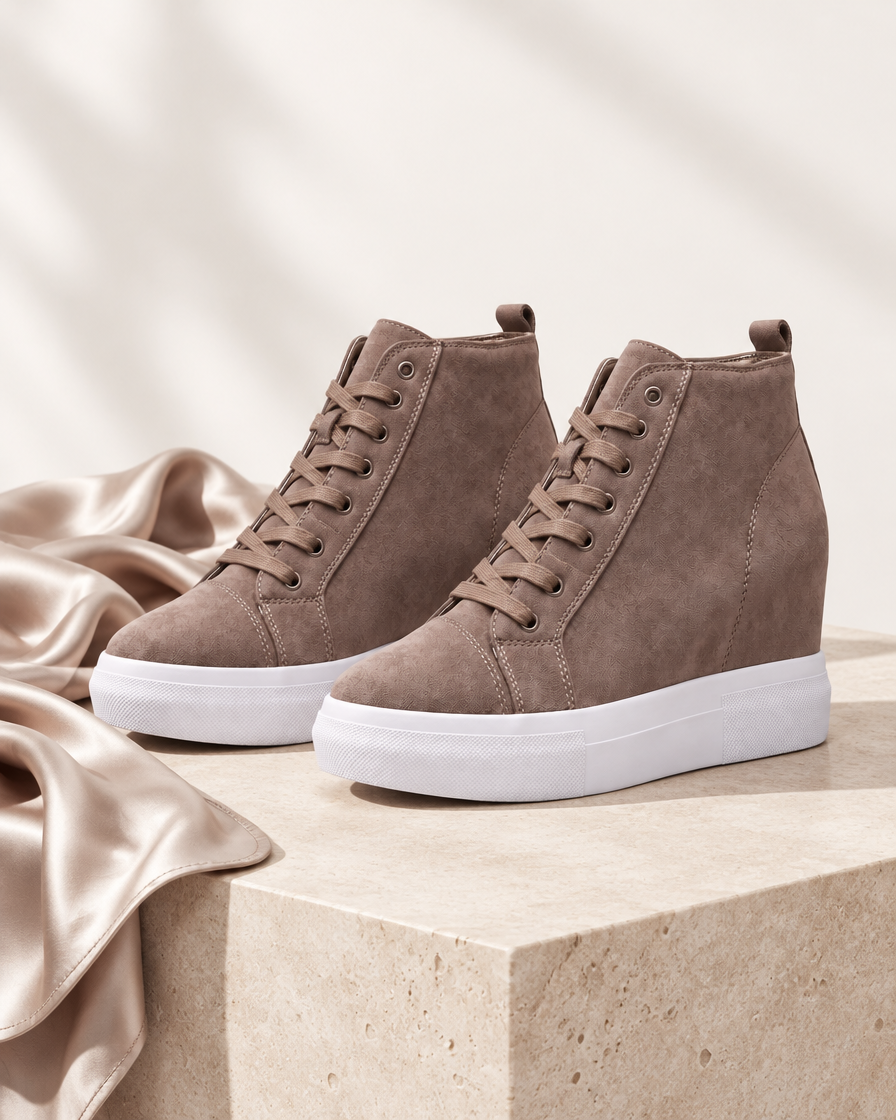 Allegra height increasing women’s sneakers, still life
