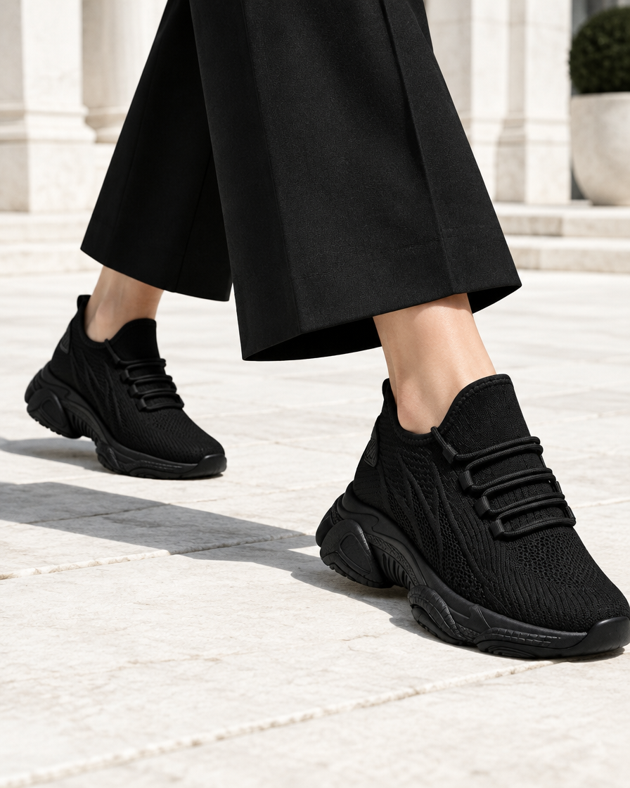 Carlotta height increasing women’s sneakers, close up