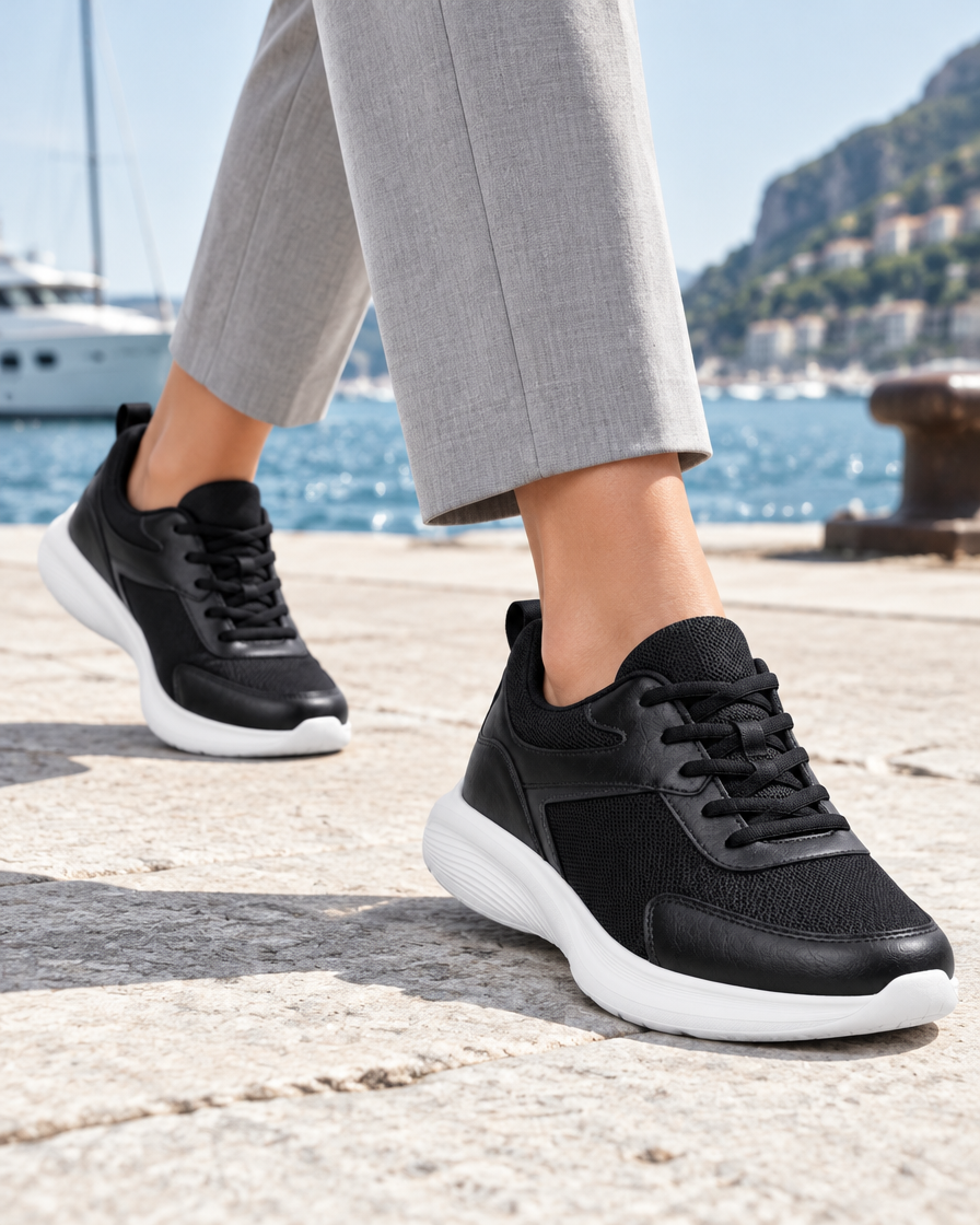 Ginevra height increasing women’s sneakers, close up