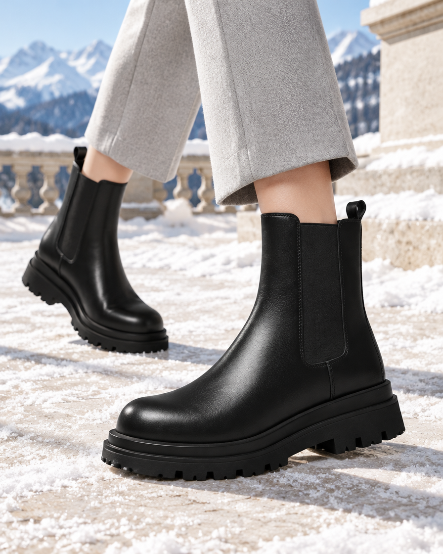 Raffaella height increasing women’s boots, close up